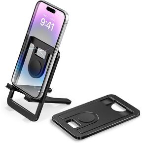 Itramax Portable Stand for Tablet 12.9",Foldable Tablet Holder for Desk, Aluminum Adjustable Tablet Holder Compatible with iPad 9 8 7 Air 2 Mini,Samsung Tab,Kindle Fire,Steam Deck,ROG Ally,Smartphone