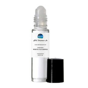 WHITE PATCHOULI For Women & Men Type Hypoallergenic Pure Perfume Body Oil Roll On 1/3oz (10ml) CPS Fragrance Co. Impression made with Pure essential Oils + Organic Fractionated Coconut Oil