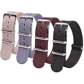 Ritche 4PC 20mm Nylon Strap Nylon Watch Band Compatible with Seiko 5 Watch for Men Women (4 Packs) in Kuwait
