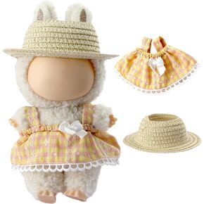 Clothes for Labuub 17cm Doll(NO Doll),Handcrafted Crochet Set for Doll, Premium Outfit ,Cute Clothes for Dress up Unique Style