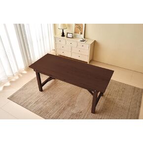 6-8 People 6FT Ash Wood Table Rectangular, Kitchen Dining Table, Modern Conference Desk Table for Office-Bouns Socket/Console