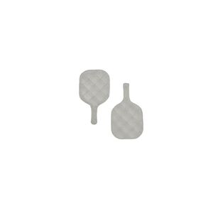 Miniature Pickleball Paddle 2-Pack – Plastic & Wood Options | Pickleball Cake Toppers, Decorations, Dollhouse Miniatures & Desktop Mini Game | Gift for Fans & Players (Black)