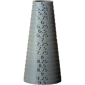 سوار Sizer Mandrel Round Sizes (Gray)