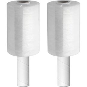 5" x 1000' Roll - Shrink Wrap Roll with Handle 80 Gauge Thick Mini Clear Stretch Wrap for Moving Supplies (1 Pack)