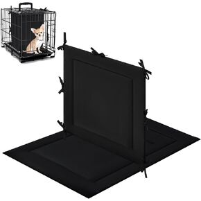 Thyle Dog Crate Divider Panel for 36 inches Crate, Adjustable Position Black Thick Dog Kennel Divider with Ties, Puppy Accessories for Puppy Training