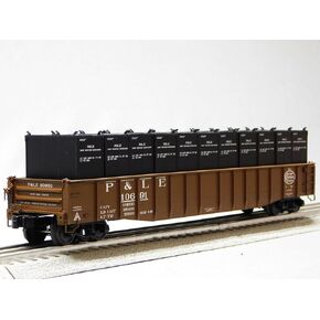 Lionel P&LE PS-5 Gondola W/Coke CONTAINERS O Gauge 2426290