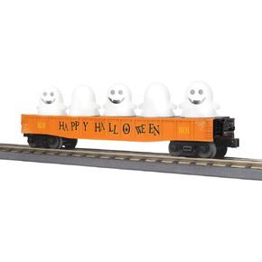 MTH RAILKING Halloween Gondola CAR with Flickering Lighted Ghosts 30-72227