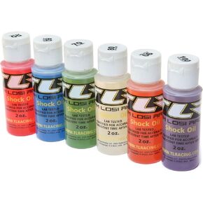 Team Losi Racing Sil Shock Oil 6 Pack 50-100WT 710-1325CST 2OZ TLR74021