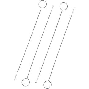 4 Pcs Point Loop Turner Sewing Tool, Tongue Crochet Tool Latch Hook Tool for Silicone Beads Belts Strips DIY Accessories
