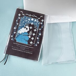 A5 Clear Book Covers for hardcover. PVC Book Cover Protector. Plastic Clear A5 Cover 8.9X6.2 inces