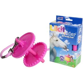 Likit Holder Stable Toy with Treat, Pink Glitter