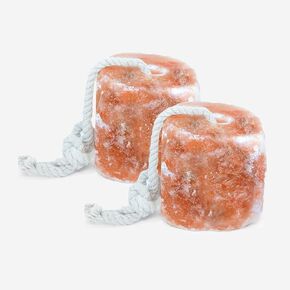 RESISTANCE Himalayan Salt Lick 2lb Block on Rope for Horses, Cattle, Deer, Goats, and Livestock – Pack of 8 Blocks