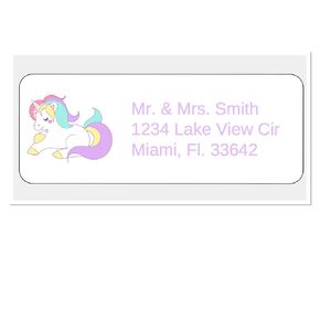 Unicorn Personalized Address Labels, Unicorn Labels Set Of 30, Personalized Unicorn Lover Gift, Unicorn Address Labels, Unicorn Labels, Unicorn Labels