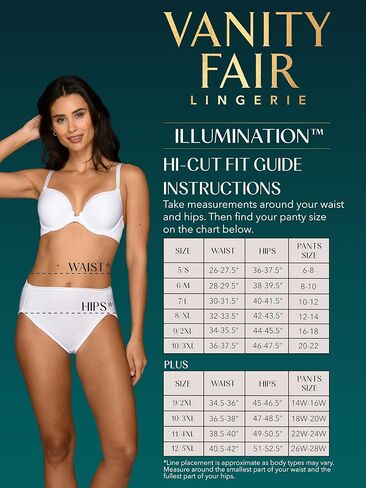 Vanity Fair Women's Illumination Hi Cut Panties (Regular & Plus Size), 3 Pack - Wild Berry/Morning Rain/Opal Haze Print, 7 in Saudi Arabia