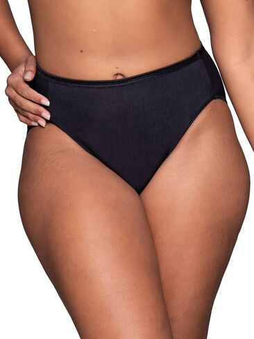 Vanity Fair Women's Illumination Hi Cut Panties (Regular & Plus Size), 3 Pack - Wild Berry/Morning Rain/Opal Haze Print, 7 in Saudi Arabia
