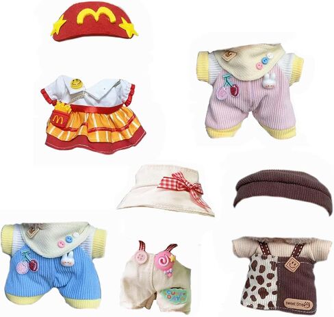 Doll Clothes for 17cm Doll, 5 Pack Doll Clothes Set & Outfit Set for 17cm Dolls, Doll Accessories for Collectors, No Doll Included (Set 3) in Saudi Arabia