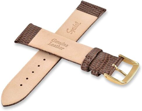 Speidel Men's Lizard Grain Leather Watch Band, Brown 18 MM in Saudi Arabia
