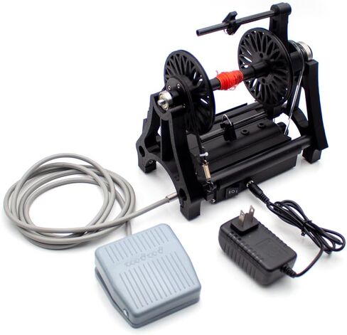 Idili AC 100-240V 1800 دورة في الدقيقة عجلة غزل صوف كهربائي مع دواسة القدم ، آلة غزل الألياف الحريرية المنزلية المنزلية in Saudi Arabia