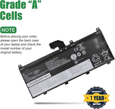 L20C4P71 SB10T83217 5B10W13974 Laptop Battery Replacement for Lenovo ThinkPad X1 Carbon 9th 10th 11th Gen X1 Yoga 6th 7th 8th Gen Series L20M4P71 SB10T83216 L20D4P71 L20L4P71 15.44V 57Wh in Saudi Arabia