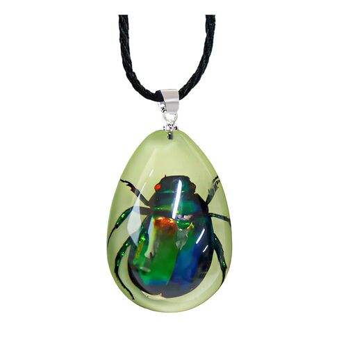 Handmade Resin Necklaces For Women Men Bug Necklace Glow In The Dark Necklaces Cool Pendant Necklaces For Men Weird Insect Necklace Braided Leather Necklace For Men Waterproof Woven Wax Rope Necklaces in Kuwait