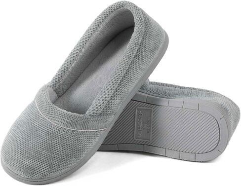 ULTRAIDEAS Women's Grace Closed Back Slippers, Memory Foam Loafer House Shoes with Rubber Sole （Size 9, Black in Saudi Arabia