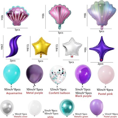 Space Balloon Arch Kit - Galaxy Party Decorations with Astronaut & Rocket Foil Balloons, DIY Space Themed Birthday Decor for Boys Girls, Baby Shower, NASA Party - Includes Arch Strip in Saudi Arabia