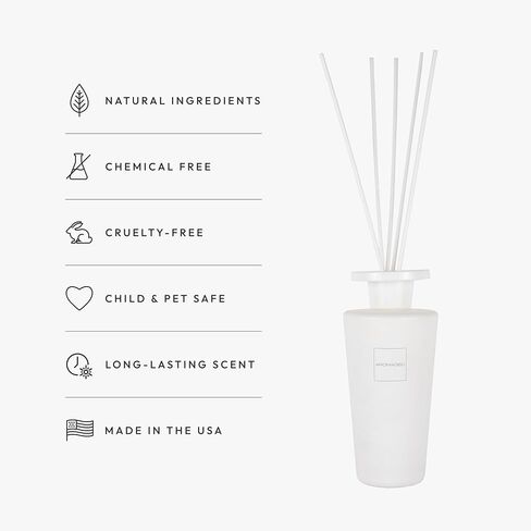 Aroma360 - My Way Reed Diffuser Set - Luxury Hotel Inspired with Lush Sandalwood, Warm Cedar, and Delicate Florals. - Lasting 4 month Longevity - 100ML in Saudi Arabia