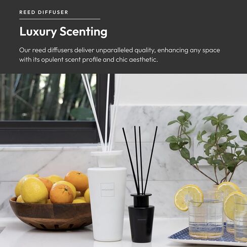 Aroma360 - مجموعة My Way Reed Diffuser - فندق فاخر مستوحى من خشب الصندل الخصب والأرز الدافئ والأزهار الرقيقة. - يدوم لمدة 4 أشهر - 500 مل in Kuwait