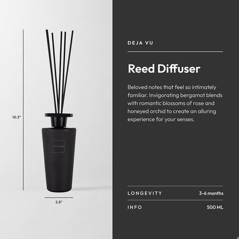 Aroma360 - مجموعة My Way Reed Diffuser - فندق فاخر مستوحى من خشب الصندل الخصب والأرز الدافئ والأزهار الرقيقة. - يدوم لمدة 4 أشهر - 500 مل in Kuwait