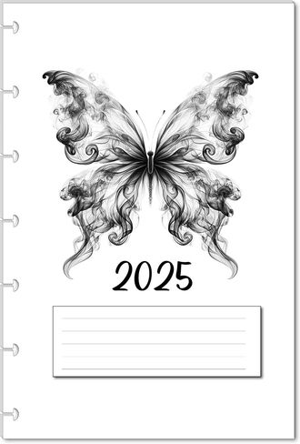 2025 Monthly Planner Calendar Refills for 7-Disc Mini Happy Planners, and NOTIQ Mini Capsule (S6) (4.5 x 7 inches) (Ocean) in Saudi Arabia