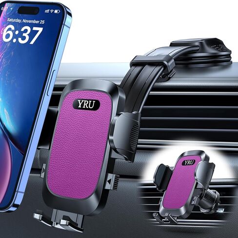 【2024 Ultimate】 حامل هاتف السيارة، ذراع ألومنيوم قابل للانحناء والتعديل، حامل هاتف خلوي للوحة القيادة للسيارة، حامل هاتف على الزجاج الأمامي لهاتف iPhone 15 14 13 12 Pro Max Samsung Pickup Truck، أزرق in Kuwait