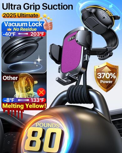 【2024 Ultimate】 حامل هاتف السيارة، ذراع ألومنيوم قابل للانحناء والتعديل، حامل هاتف خلوي للوحة القيادة للسيارة، حامل هاتف على الزجاج الأمامي لهاتف iPhone 15 14 13 12 Pro Max Samsung Pickup Truck، أزرق in Kuwait