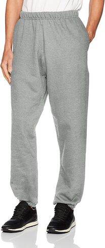 Champion Men's Everyday Elastic Hem Fitted Ankle Cotton Pants, DarkGrey, S in Saudi Arabia