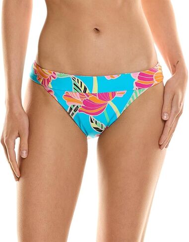 Trina Turk Women's Standard Poppy Banded Hipster Bikini Bottom-Cheeky Coverage, Swimwear Separates, Multi in Saudi Arabia