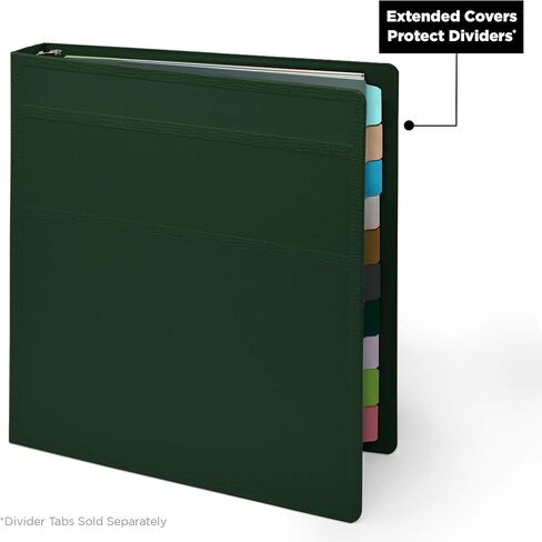 Carstens Paper Charting Toolkit with 1-Inch Binders (Set of 20), Including 11-Tab Blank Plastic Dividers and ID Cards – Side Opening, Red in Kuwait