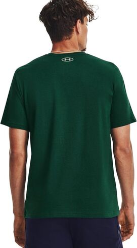Global Foundation Short-Sleeve T-Shirt Under Armour Mens, (322) Greenwood/White/Grove Green, Medium in Saudi Arabia