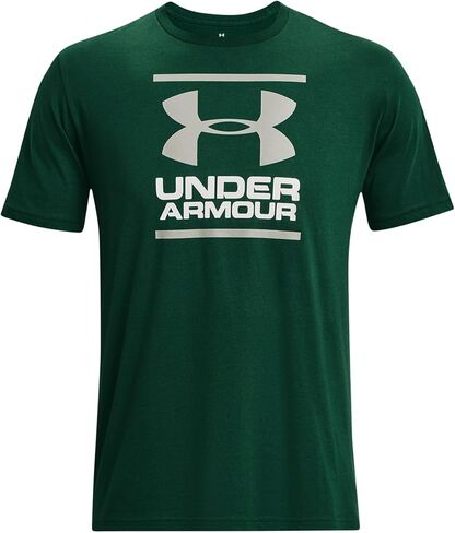 Global Foundation Short-Sleeve T-Shirt Under Armour Mens, (322) Greenwood/White/Grove Green, Medium in Saudi Arabia