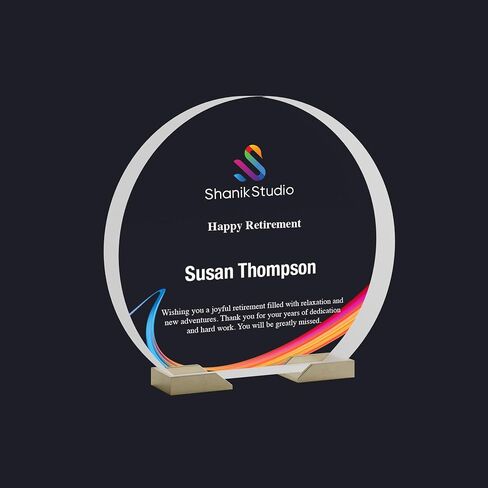 Crystal Award UV Print Plaque Display Stand Office Decoration Business Gift Recognition Award Ceremony Presentation Crystal Trophy in Saudi Arabia