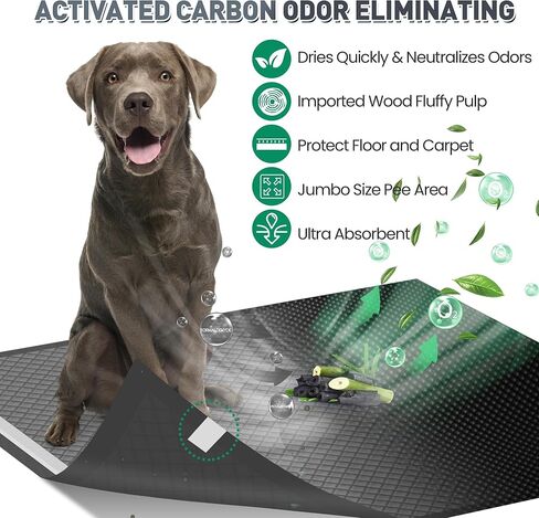 Boscute XXL Thicken 6 Layers Heavy Absorbent 30"x36" Pet Training Dog Pee Pads, Extra Large Polymer Leak-Proof Quick Dry Puppy Pee Pads, Disposable Pee Pads for Dogs Cats Rabbit in Kuwait