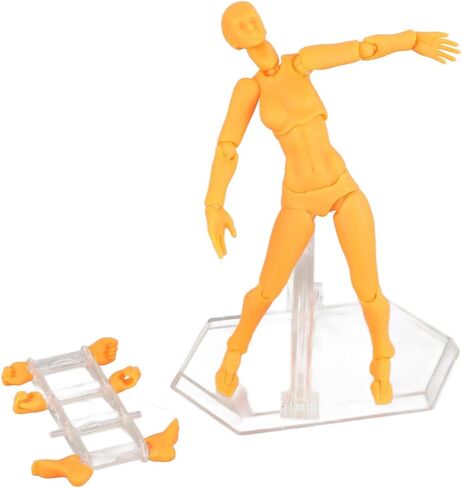 PVC Action Figure Body with Holder - Opesable Desible - لرسم الرسومات (MAN) (امرأة) (رجل) (امرأة) (رجل) (امرأة) in Kuwait