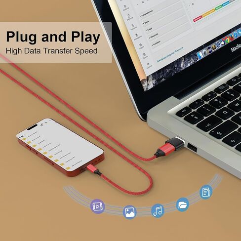 USB to USB C Adapter 10 Pack, Type A Female to C Male Charger Cable Converter for iPhone 15 14 13 12 Pro Max Plus, Apple Watch Ultra iWatch 9 8 7, MacBook Pro, iPad 10 9,Samsung Galaxy S20-23 and More in Kuwait
