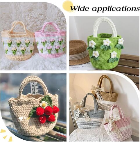 WADORN 2 Sets Clear Mesh Plastic Canvas Sheets for Embroidery, Blank Needlepoint Canvas Sheets for Crochet Bucket Bag Making Acrylic Yarn Knit Crochet Projects DIY Handmade Bag Weaving Kit, White in Saudi Arabia