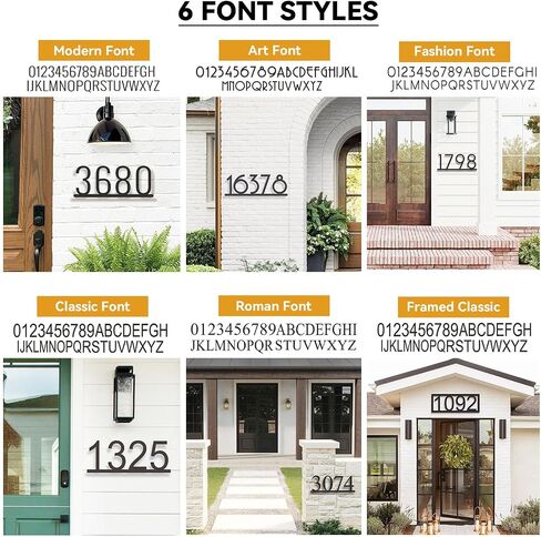 House Numbers for Outside Personalized - Metal Address Numbers for House - Address Signs for Houses - House Number Sign Custom House Numbers Plaque House Address Numbers for Outside in Saudi Arabia