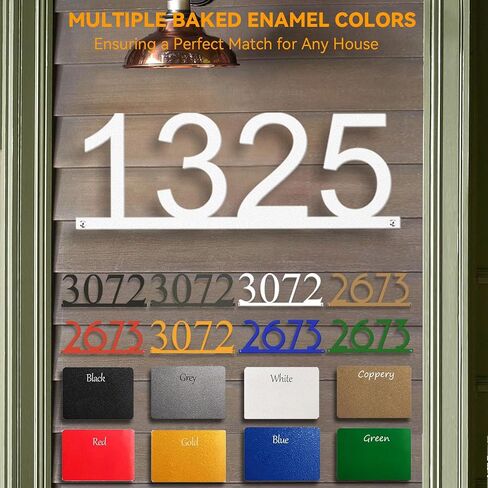 House Numbers for Outside Personalized - Metal Address Numbers for House - Address Signs for Houses - House Number Sign Custom House Numbers Plaque House Address Numbers for Outside in Saudi Arabia