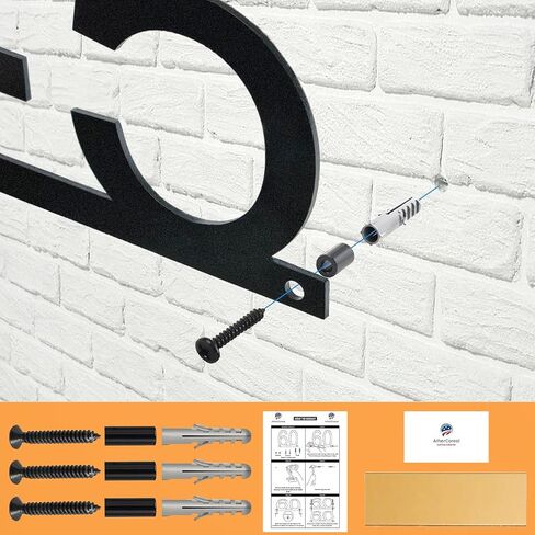 House Numbers for Outside Personalized - Metal Address Numbers for House - Address Signs for Houses - House Number Sign Custom House Numbers Plaque House Address Numbers for Outside in Saudi Arabia