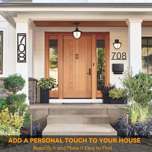 House Numbers for Outside Personalized - Metal Address Numbers for House - Address Signs for Houses - House Number Sign Custom House Numbers Plaque House Address Numbers for Outside in Saudi Arabia