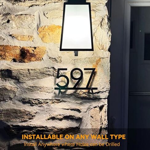 House Numbers for Outside Personalized - Metal Address Numbers for House - Address Signs for Houses - House Number Sign Custom House Numbers Plaque House Address Numbers for Outside in Saudi Arabia