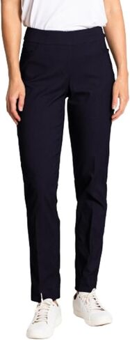 SLIM-SATION Womens Golf Apparel - Women's Regular Pull-On Straight-Leg Pant with Pockets (Midnight,8) in Kuwait