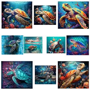 Sea Turtle 20oz مسامير البهلوان المطبوعات الحزمة جاهزة للضغط