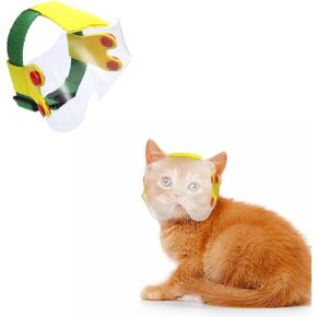 Cats Visor Cats Eye Protection Eye Covering Wounds Protector for Cat Small Cats Puppy Eyes Prevent Touch Dirt Wind Sun